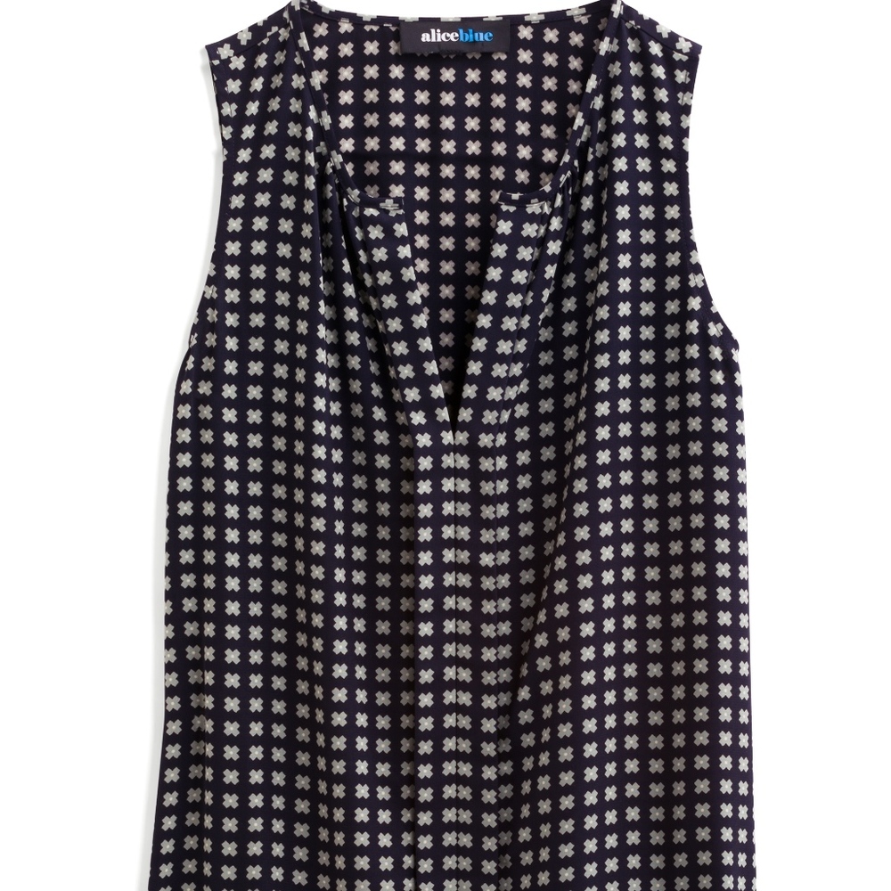 Alice Blue - Ilda Split Neck Blouse